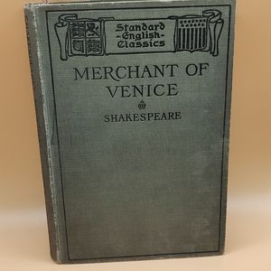Antique Book "Merchant Of Venice By Shakespeare